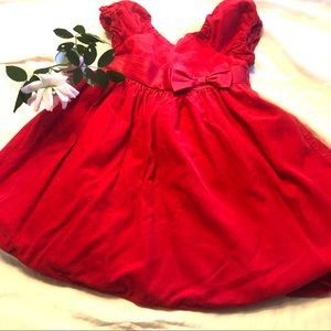 Old Navy red corduroy dress. 3T